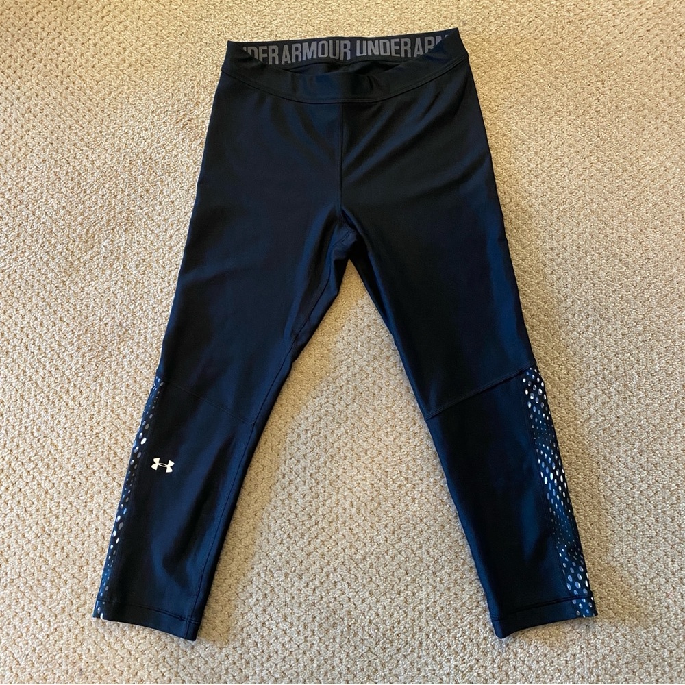 Under Armour Compression HeatGear 3/4 Leggings Size Medium